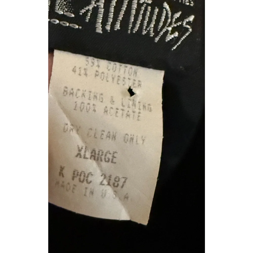 Lattitudes Vest Mens Size XL Graphic Black Multi Art Streetwear Boho 90s Arts